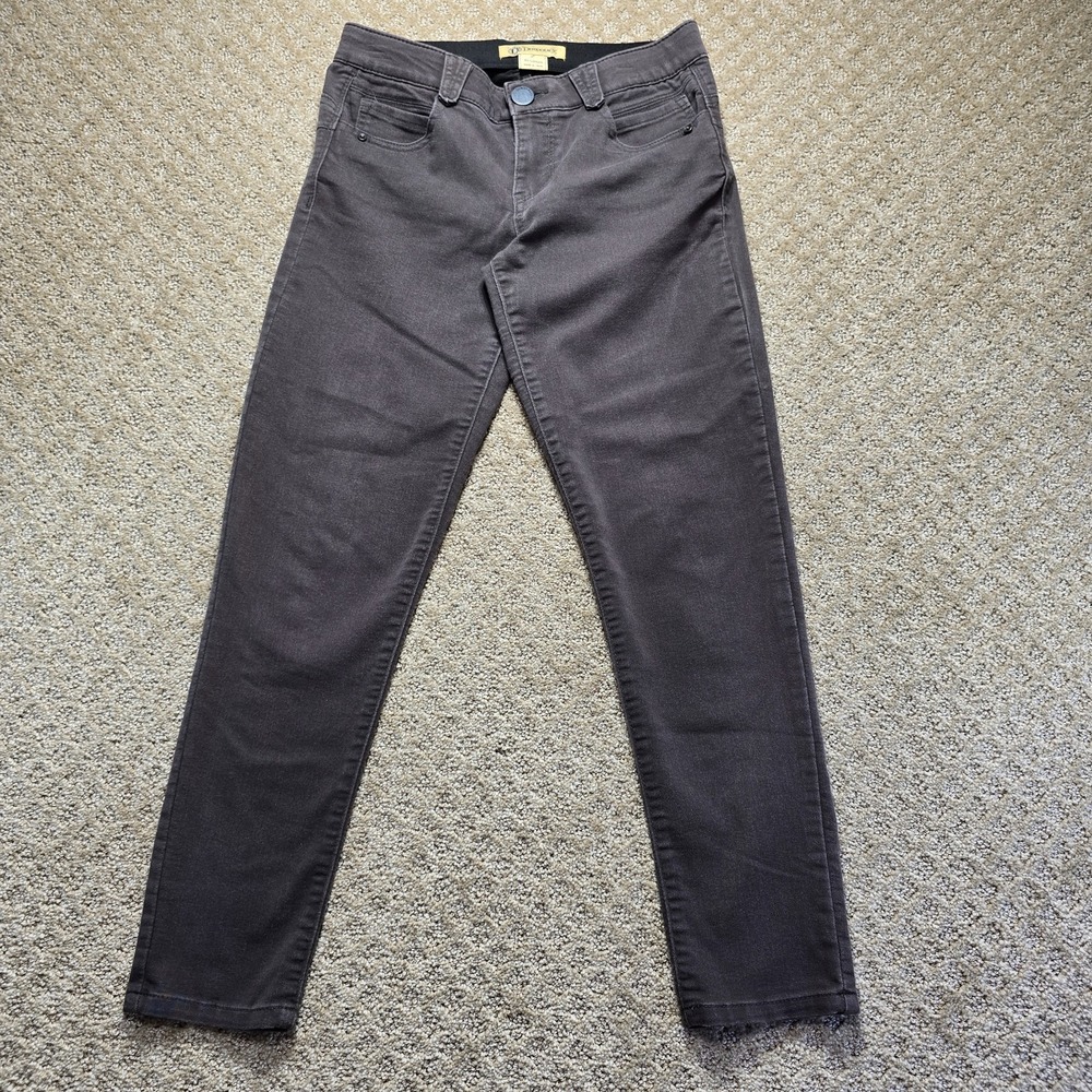 Democracy size 4 Ab Solution Skinny Washed Brown Stretch pants 5 Pocket